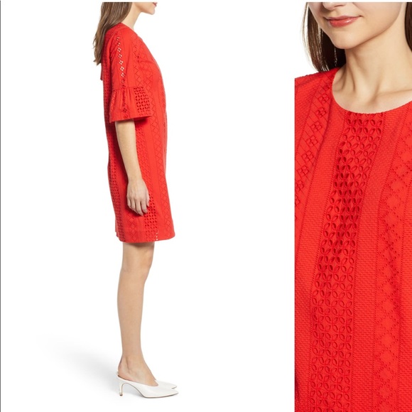 NEW • J. Crew • Flutter Sleeve Eyelet Mini Dress - Picture 4 of 8